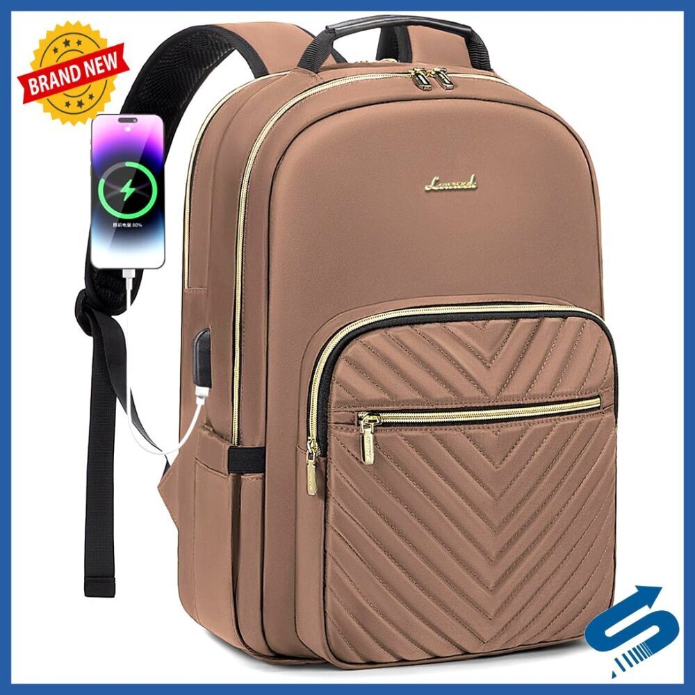 Professional Laptop Backpack Waterproof USB Port Travel Work College Teacher Bag